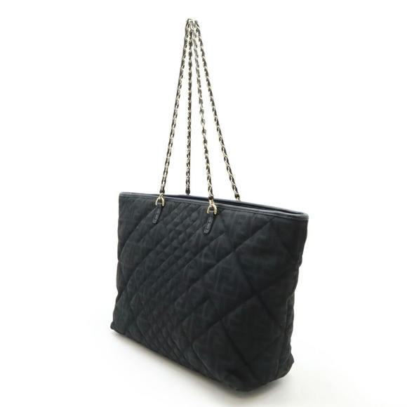 FENDI Black Zucca Shoulder Bag - Picture 3 of 9